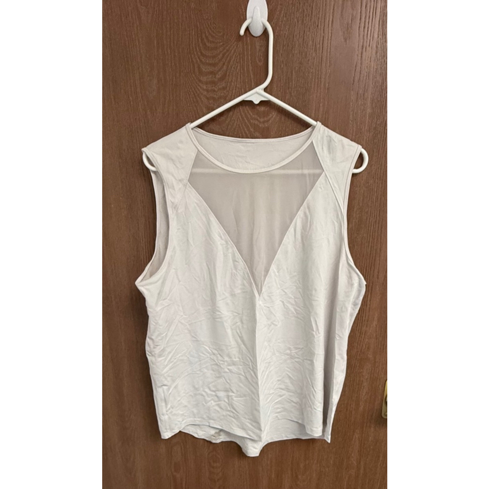 Women's Lululemon Tank Top Size 12 blush pink/ white
